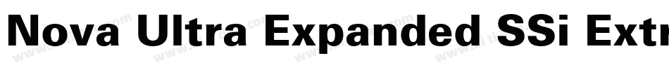 Nova Ultra Expanded SSi Extra Black Expanded字体转换